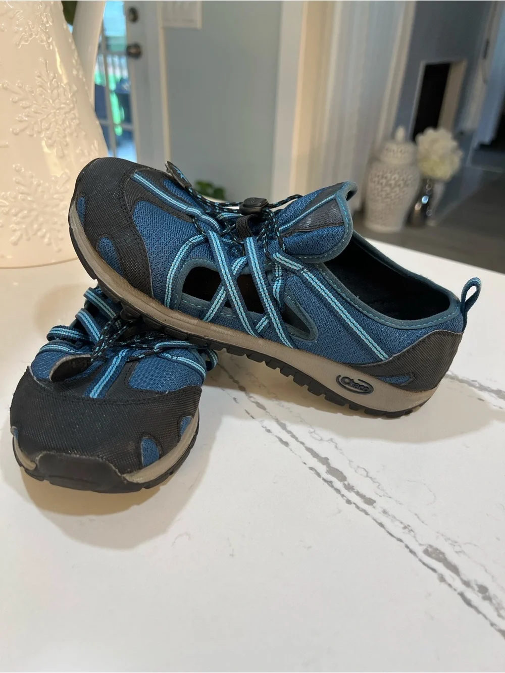 Chaco Performance Footwear Blue Water Shoes Kids Sz 5 / Womens 6.5